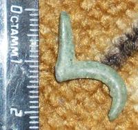 Неопределенная бронзовая загогулина. Дальний Восток XIII-IX век