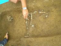 Могила воина. Баяновский могильник, Добрянский р-он Пермского края, 2007 год.