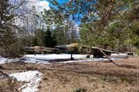 Заброшенная военная техника посреди леса за МКАД Самолеты, другой ракурс