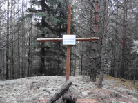 Крест на месте часовни