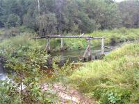 река малая Коша Тверскя обл. Селижаровский район идём в брод,  а вода ледяная аж ноги сводит!