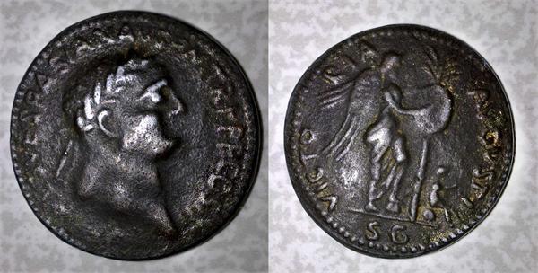 IMP CAES VESPASIAN AVG PM TRP PP COS III - VICRORIA AVGUSTI SG  Рим 71год н.э.