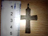 Нательный крестик (бронза или латунь)
