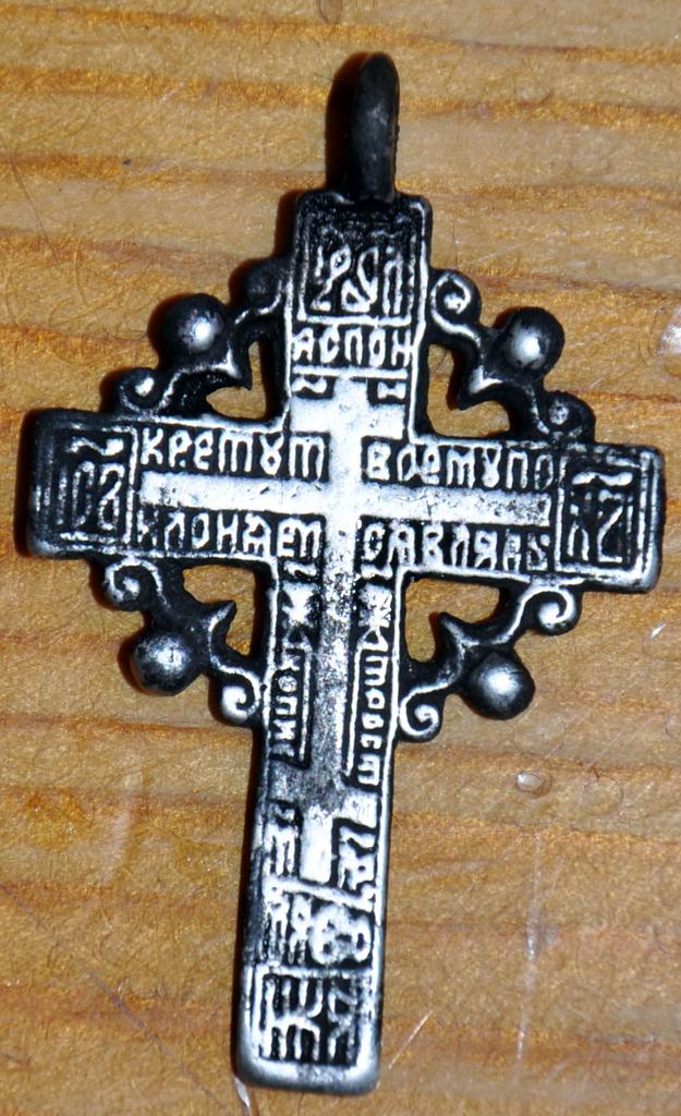 крест серебро