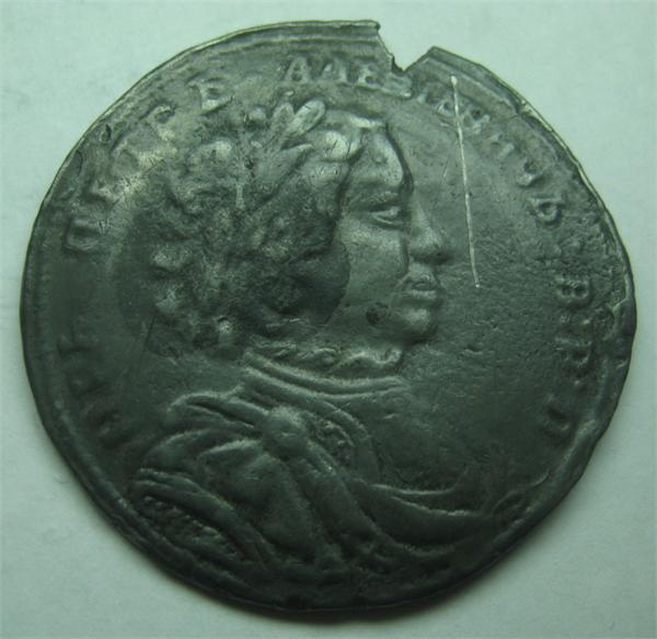 Олово 1 рубль 1710г